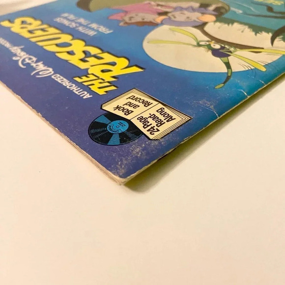 Vintage 1977 Disney The Rescuers With Songs From  Film 7 Inch Record and Book - Picture 4 of 16